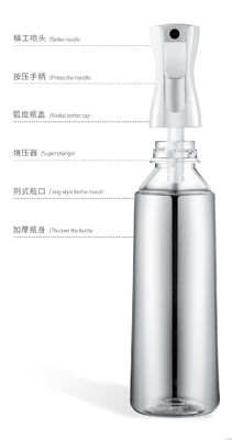 Hot sell continuous spray 200ml 500ml continuous spray bottle fine mist sprayer plastic spray bottles Plastic Injection