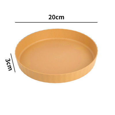 Custom Wheat Straw Plastic Parts in Various Colors for  PP thickened circular dining plate