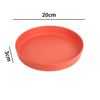 Custom Wheat Straw Plastic Parts in Various Colors for  PP thickened circular dining plate